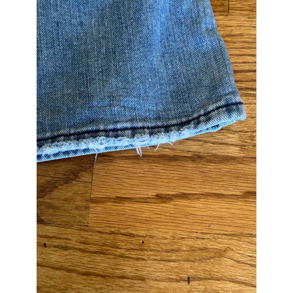 Gap Vintage 2002 Light Wash Flare Jeans Low Rise Wide Leg Denim Size 12 Reg - Picture 12 of 15